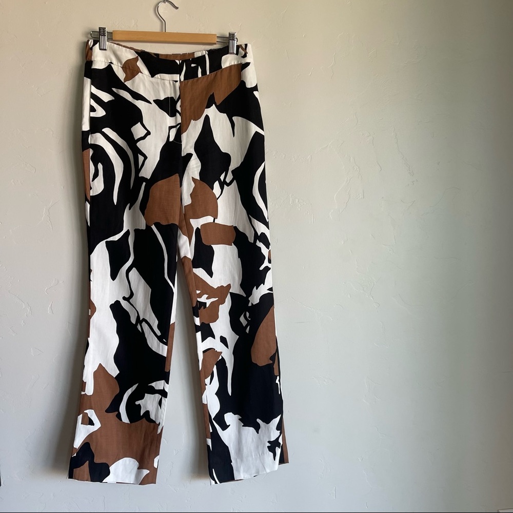 Chico’s Abstract-Print Straight-Leg Pants